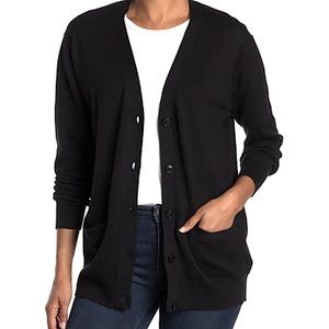 J Crew Cashmere and Wool Blend Full Button Cardigan